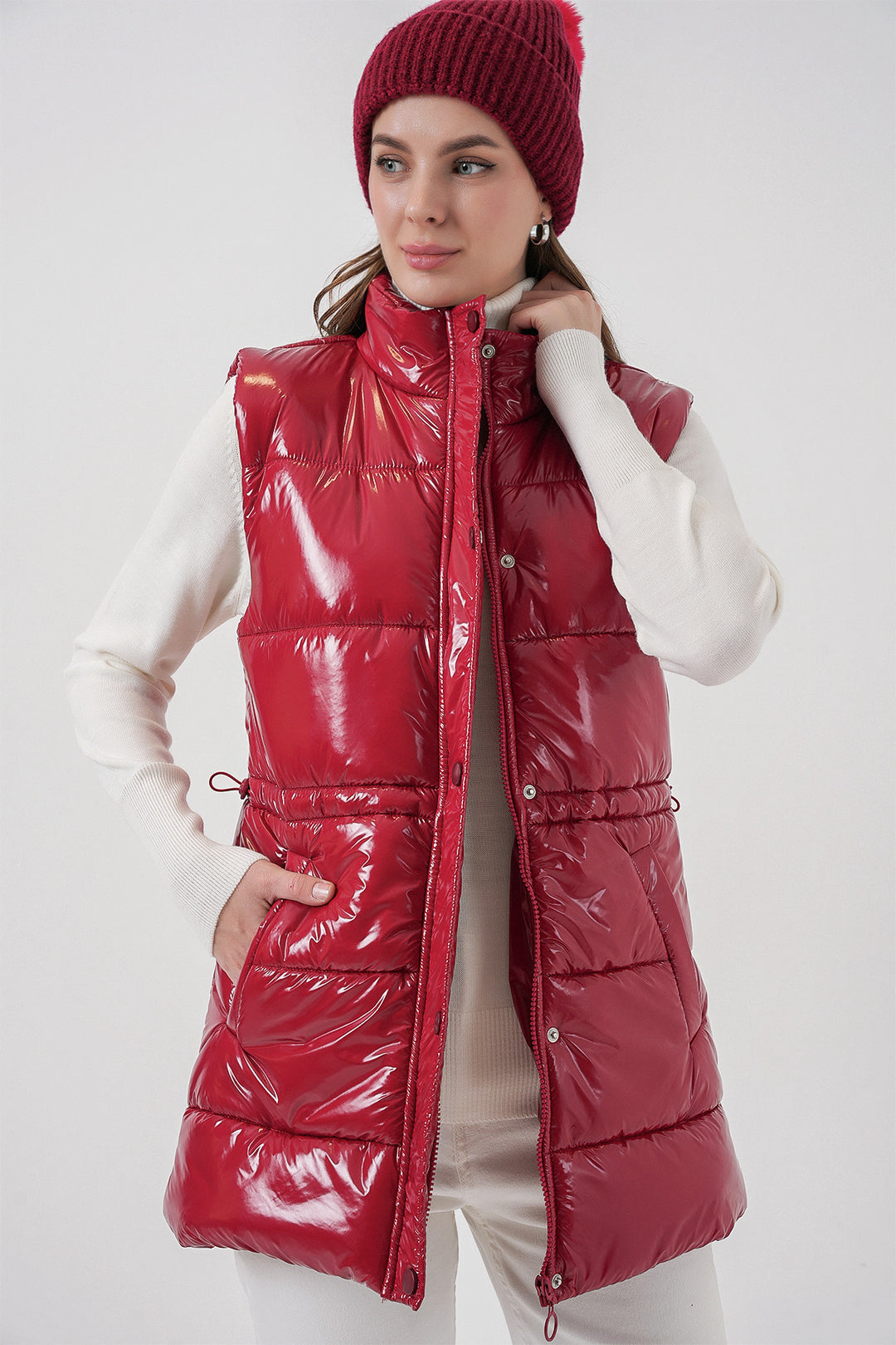 BGD Women Woman Bright Inflatable Vest 5218 - Red - Taunton