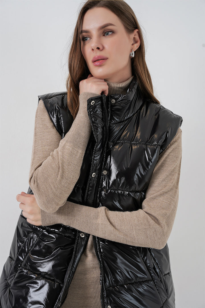 BGD Women Woman Bright Inflatable Vest 5218 - Black - Viareggio