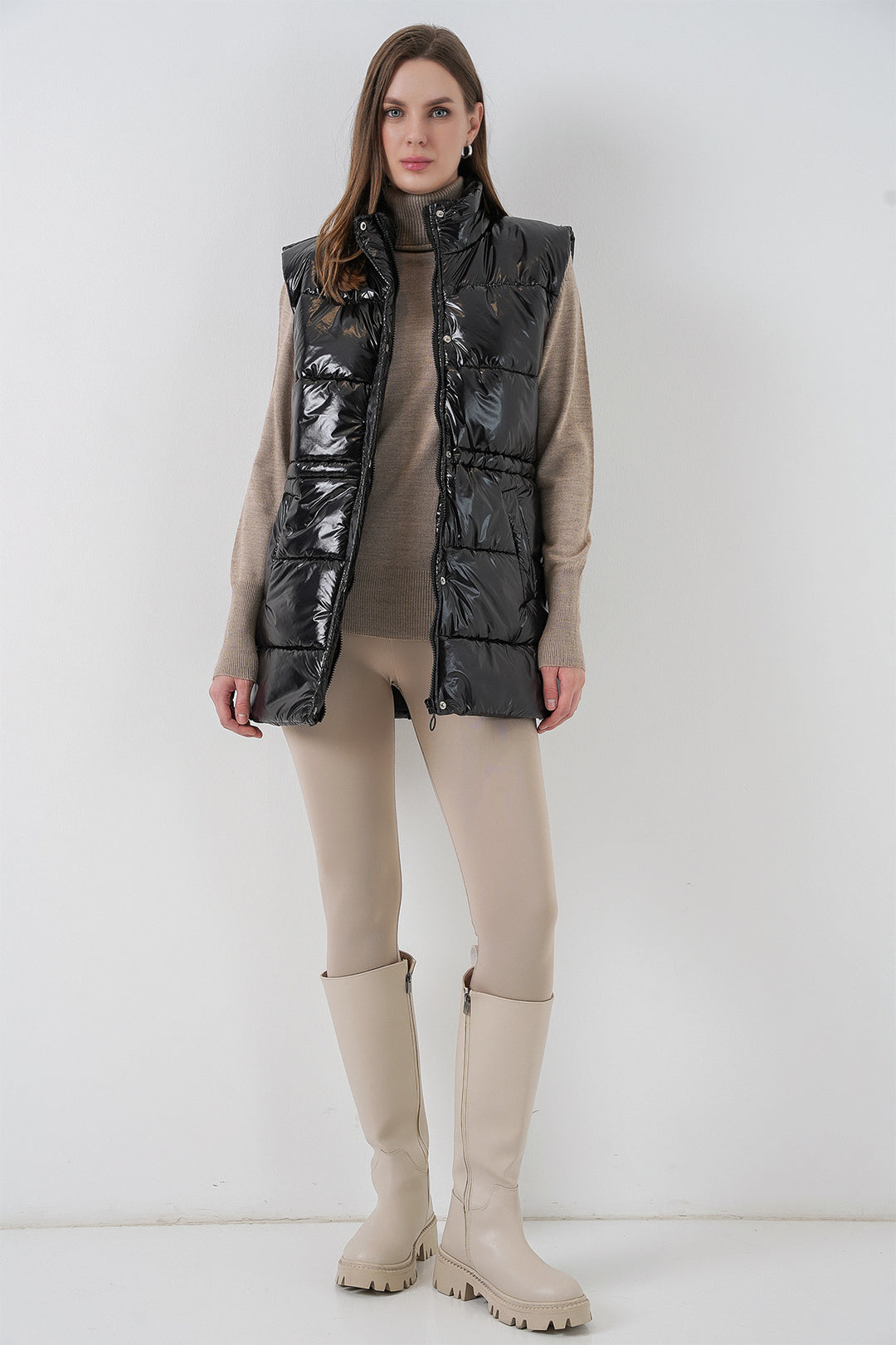 BGD Women Woman Bright Inflatable Vest 5218 - Black - Viareggio