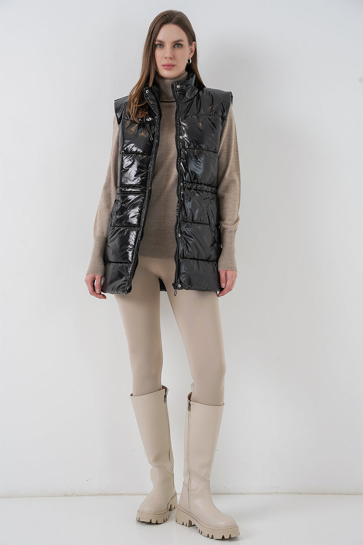 BGD Women Woman Bright Inflatable Vest 5218 - Black - Viareggio