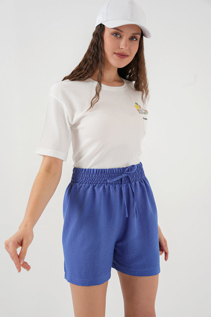 BGD Women Women's Comfort Fit Shorts 5327 - Indigo - North Hempstead