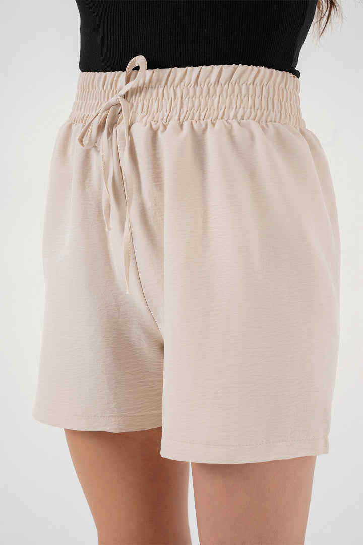 BGD Women Women's Comfort Fit Shorts 5327 - Cream - Wetzlar