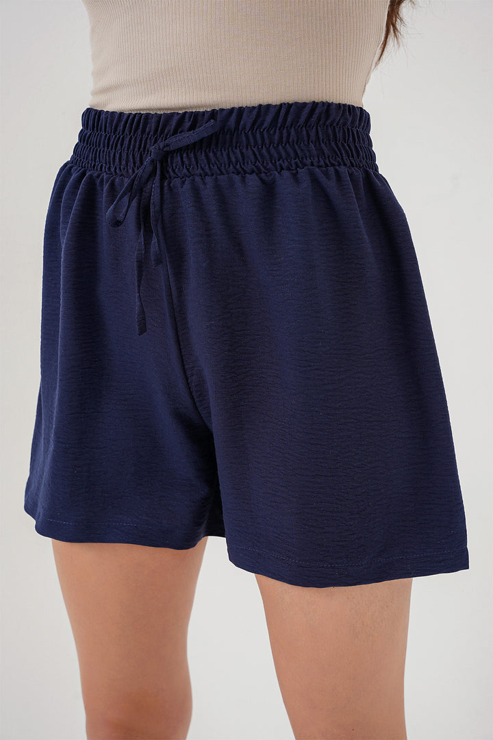 BGD Women Women's Comfort Fit Shorts 5327 - Navy Blue - Tequisquiapan
