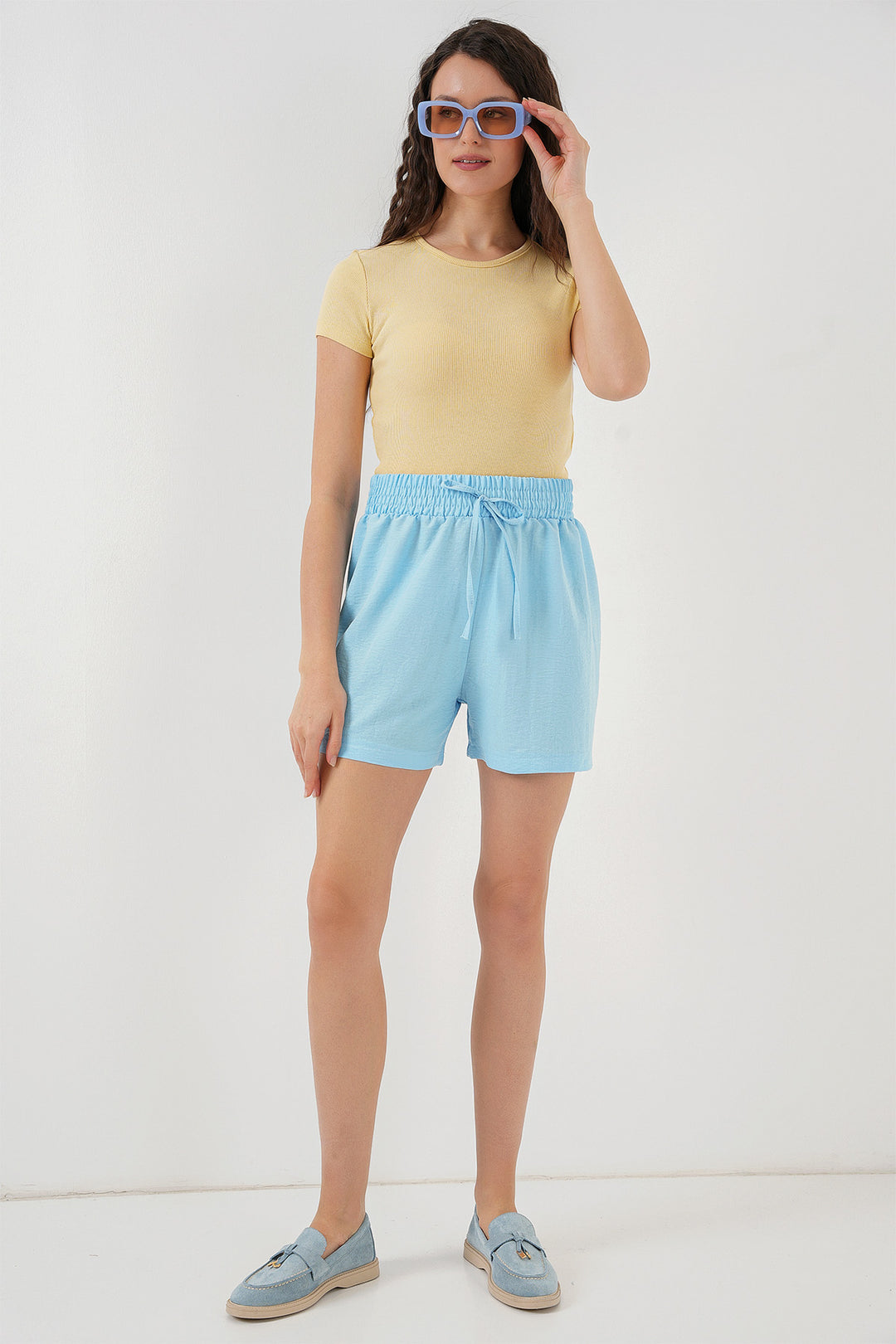 BGD Women Women's Comfort Fit Shorts 5327 - Blue - Hereford