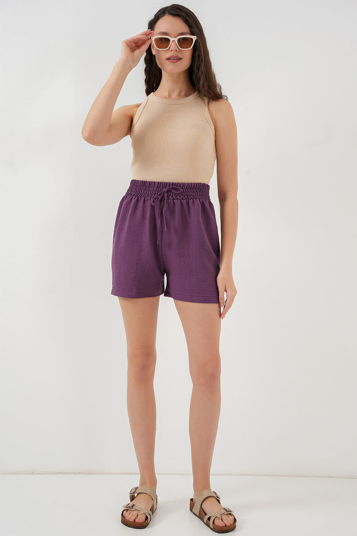 BGD Women Women's Comfort Fit Shorts 5327 - Purple - Albuquerque