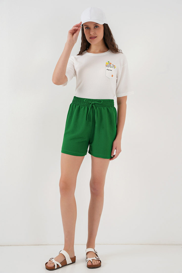BGD Women Women's Comfort Fit Shorts 5327 - Green - Peoria