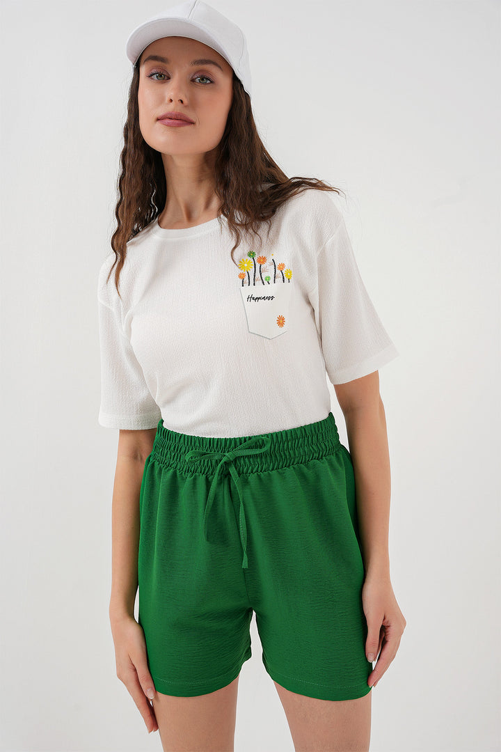 BGD Women Women's Comfort Fit Shorts 5327 - Green - Peoria