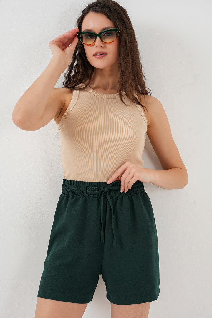 BGD Women Women's Comfort Fit Shorts 5327 - Emerald Green - Vigo