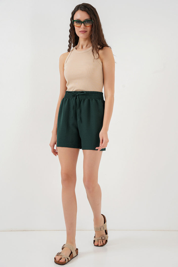 BGD Women Women's Comfort Fit Shorts 5327 - Emerald Green - Vigo