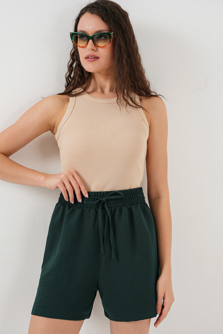 BGD Women Women's Comfort Fit Shorts 5327 - Emerald Green - Vigo
