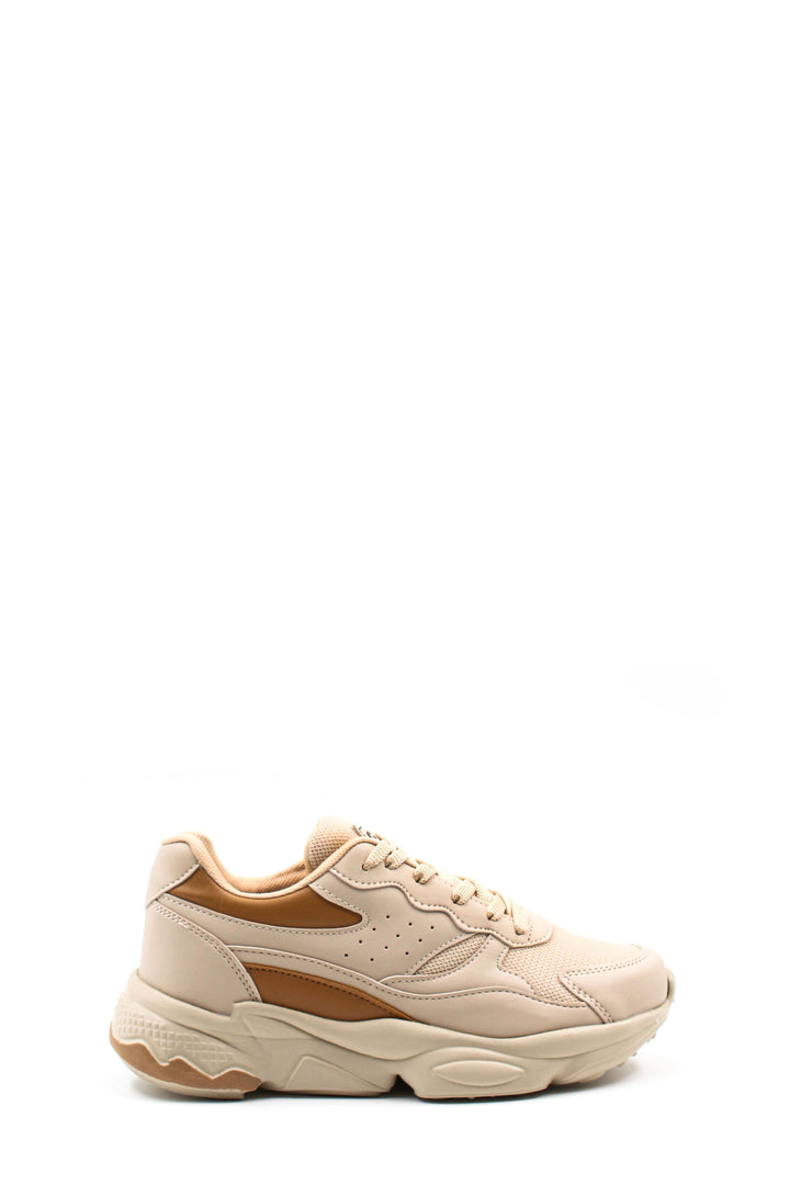 FST Women's Sneaker Shoes 666ZA168 Ecru Tan - Cedar City