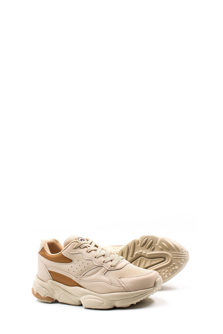 FST Women's Sneaker Shoes 666ZA168 Ecru Tan - Cedar City