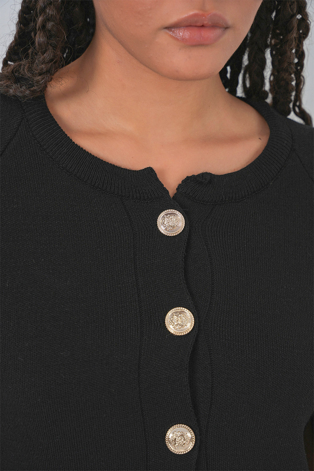 BGD Women Women's Knitted Poncho Cardigan 15965 - Black - Monreale