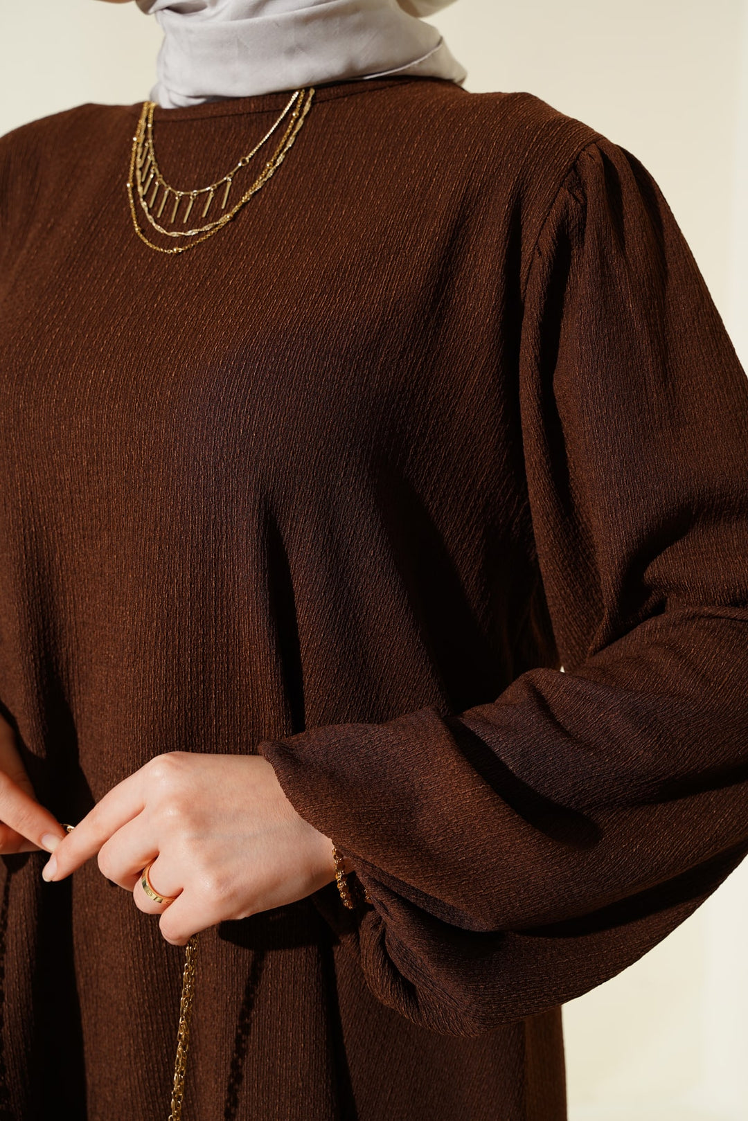 BGD Women Woman Brown Tunic Pants Top Set 6663 - Berkeley