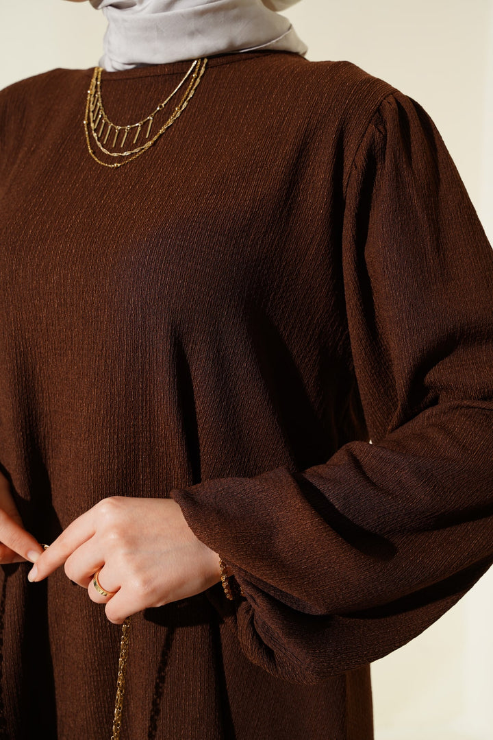 BGD Women Woman Brown Tunic Pants Top Set 6663 - Berkeley