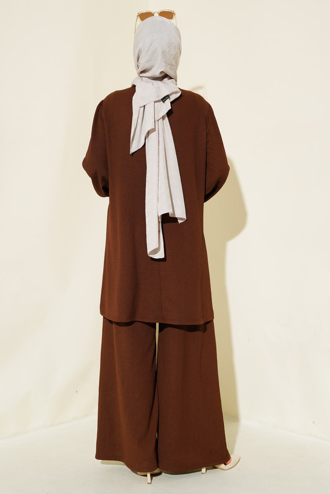 BGD Women Woman Brown Tunic Pants Top Set 6663 - Berkeley