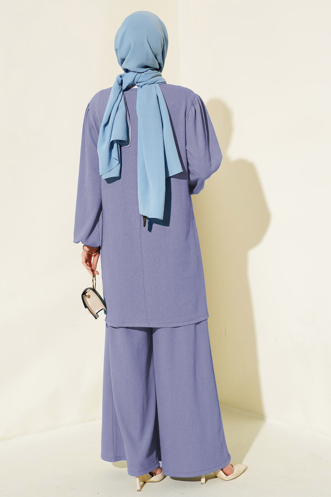 BGD Women Women's Tunic Pants Set 6663 - Lilac - Zapopan