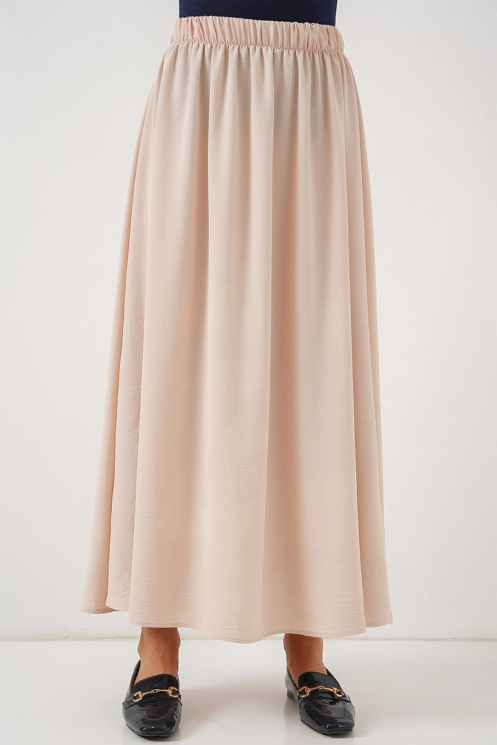 BGD Women Woman Long A-line Skirt 8050 - Beige - Moreno Valley