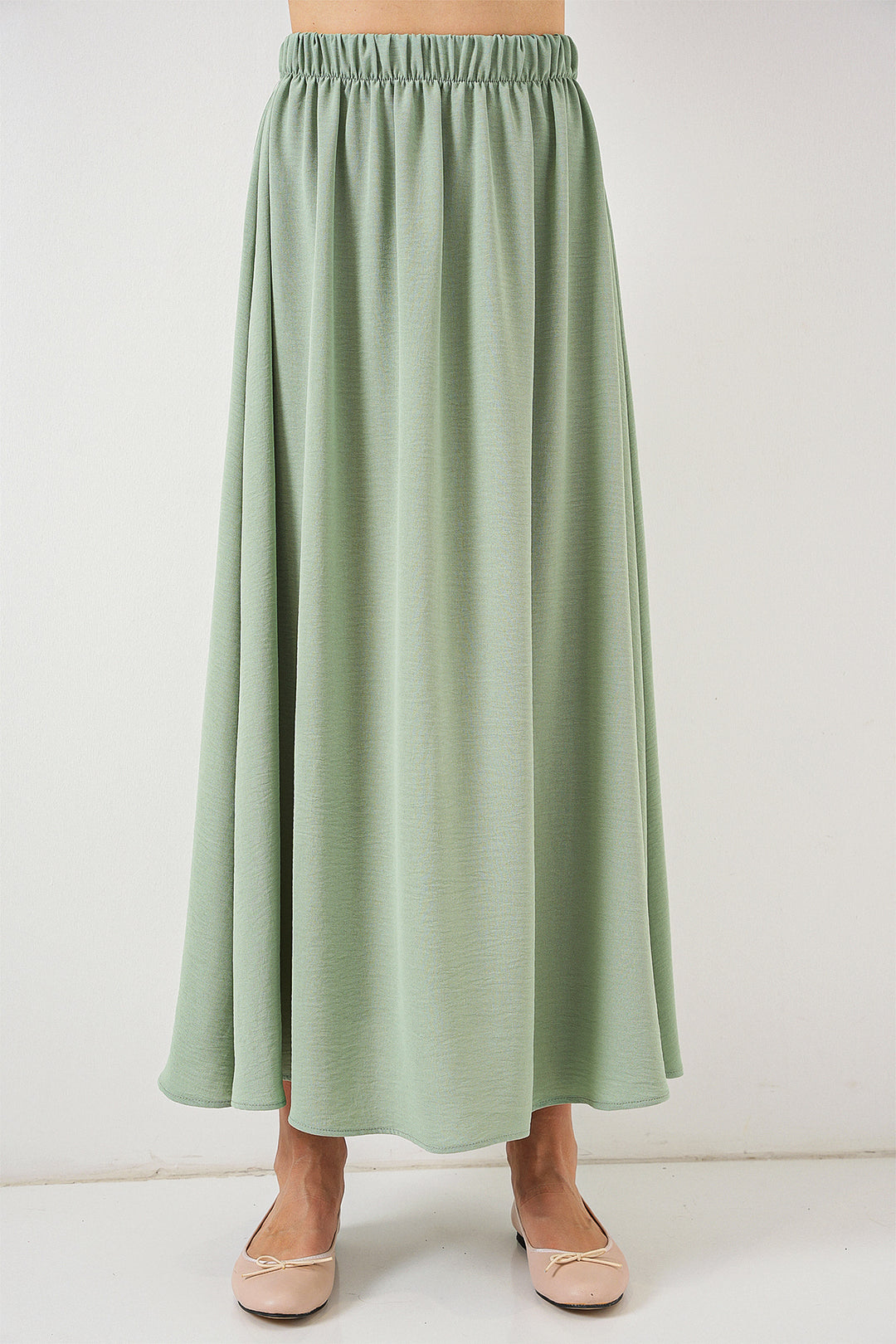 BGD Women Woman Long A-line Skirt 8050 - Dark Green - Bryan