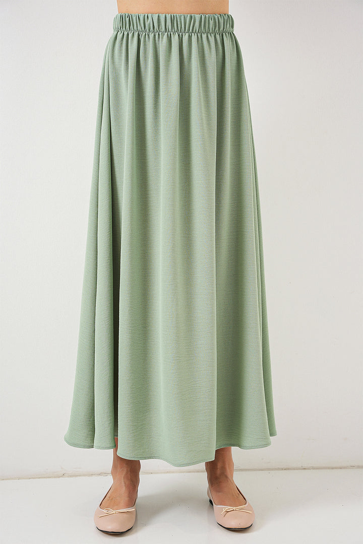 BGD Women Woman Long A-line Skirt 8050 - Dark Green - Bryan