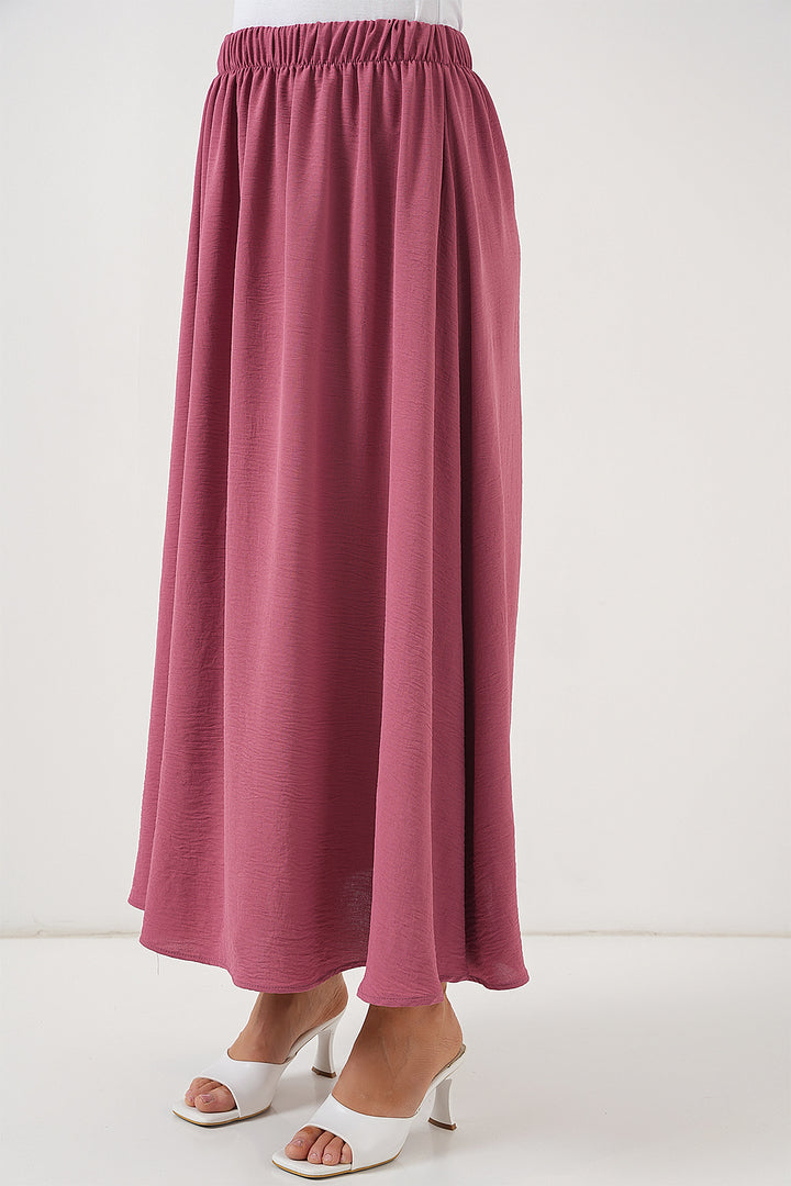 BGD Women Woman Long A-line Skirt 8050 - Rose Pink - Blois
