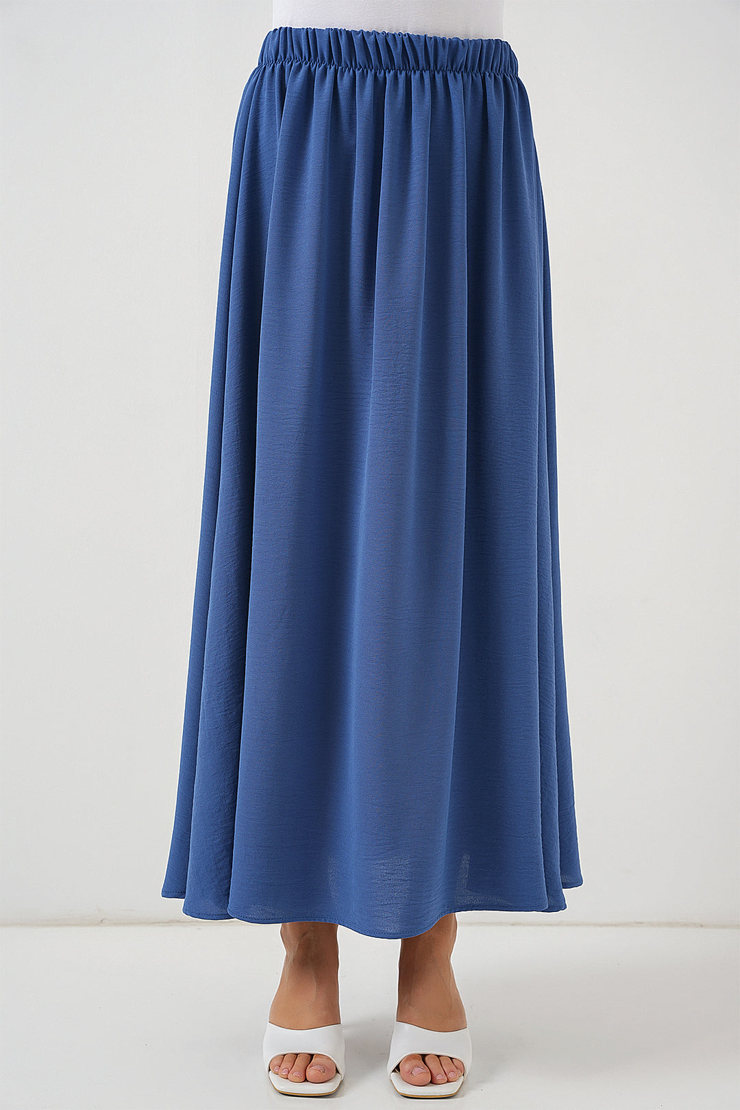 BGD Women Woman Long A-line Skirt 8050 - Indigo - Apopka