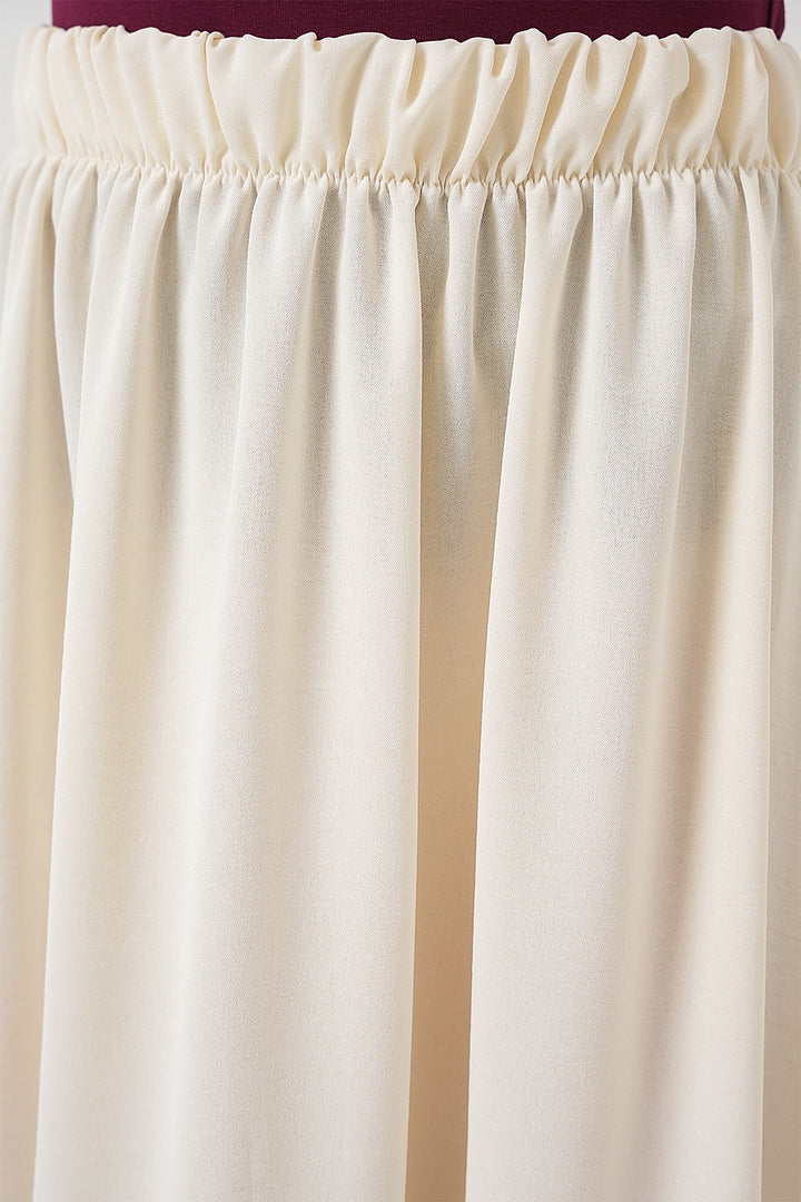 BGD Women Woman Long A-line Skirt 8050 - Cream - Allen