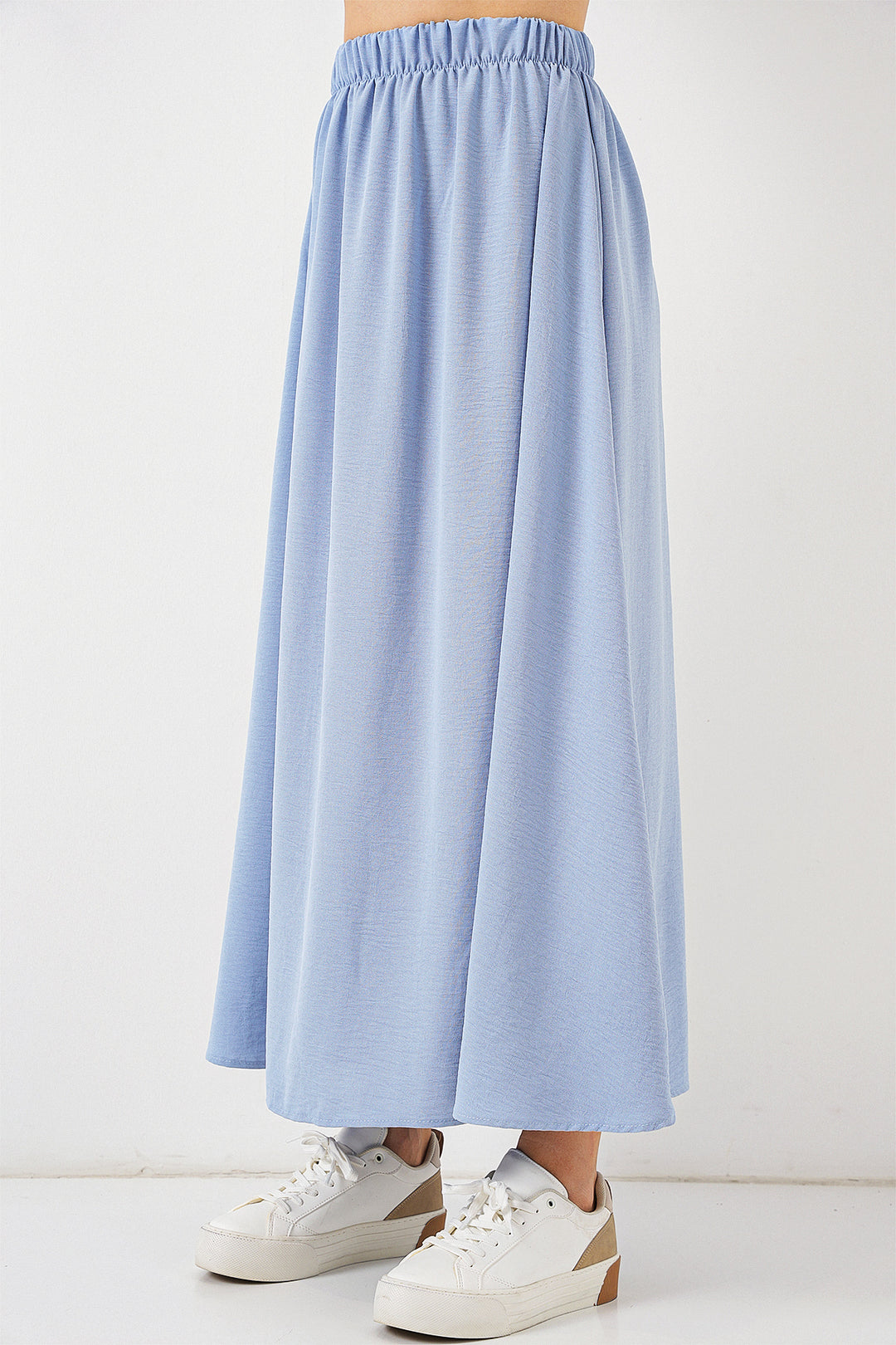 BGD Women Woman Long A-line Skirt 8050 - Blue - Clarington