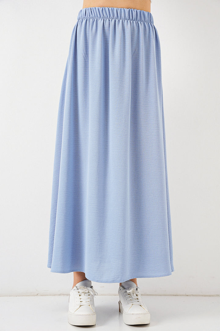 BGD Women Woman Long A-line Skirt 8050 - Blue - Clarington