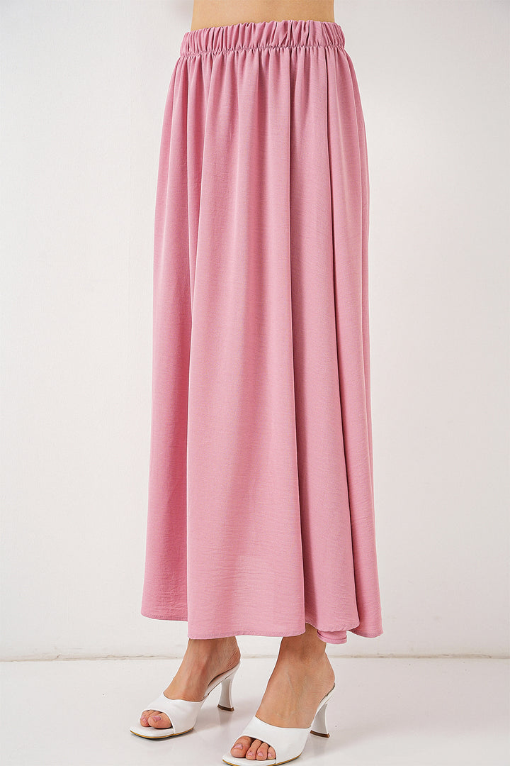 BGD Women Woman Long A-line Skirt 8050 - Powder - Darlington