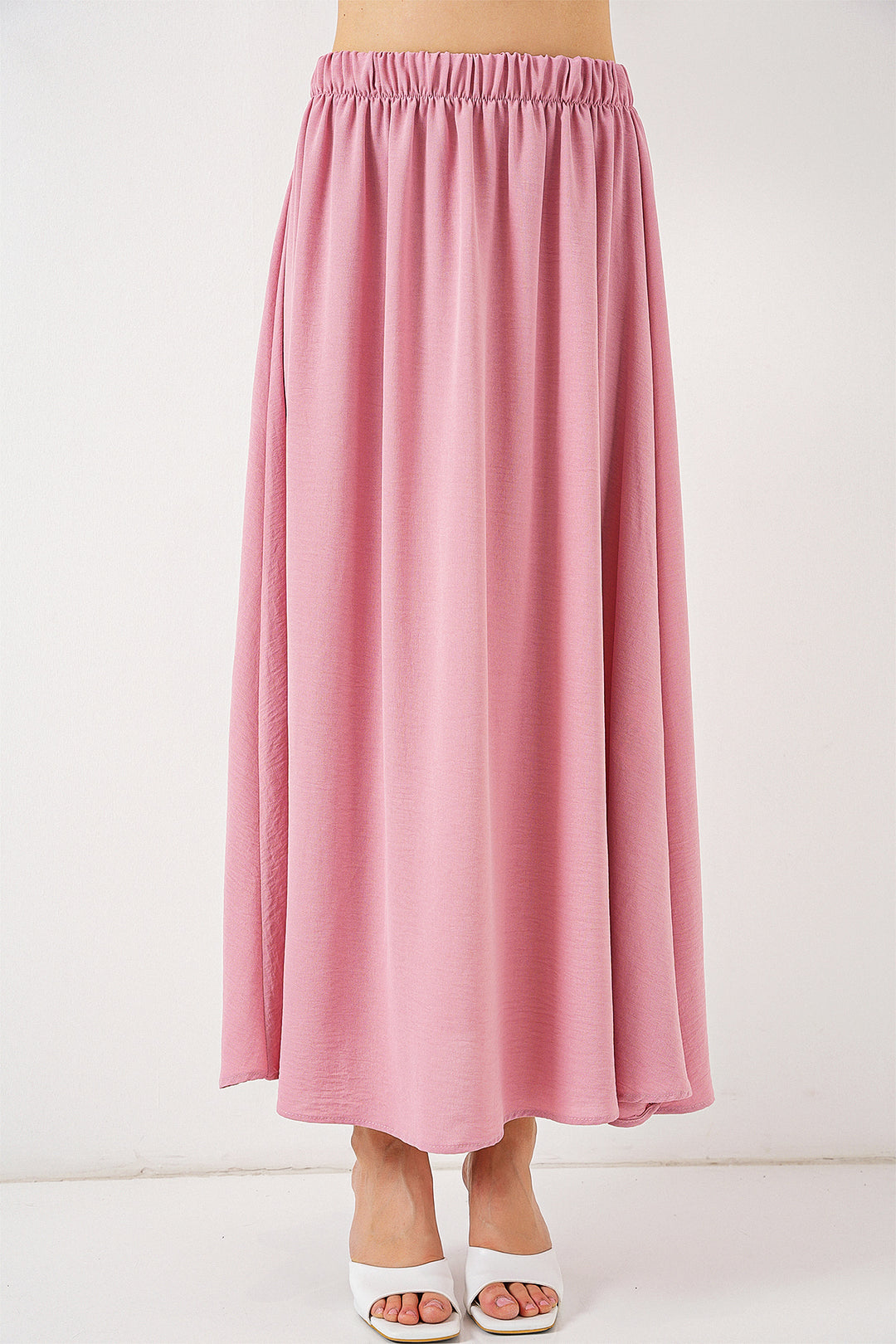 BGD Women Woman Long A-line Skirt 8050 - Powder - Darlington