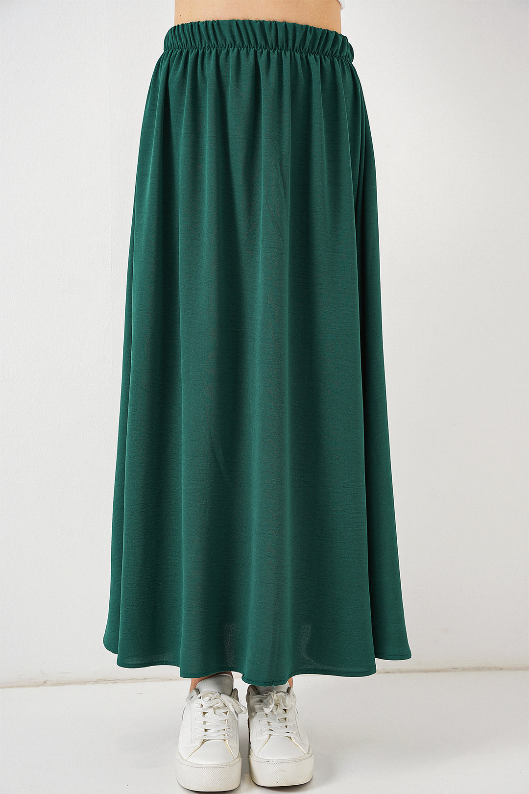 BGD Women Woman Long A-line Skirt 8050 - Emerald Green - El Mirage