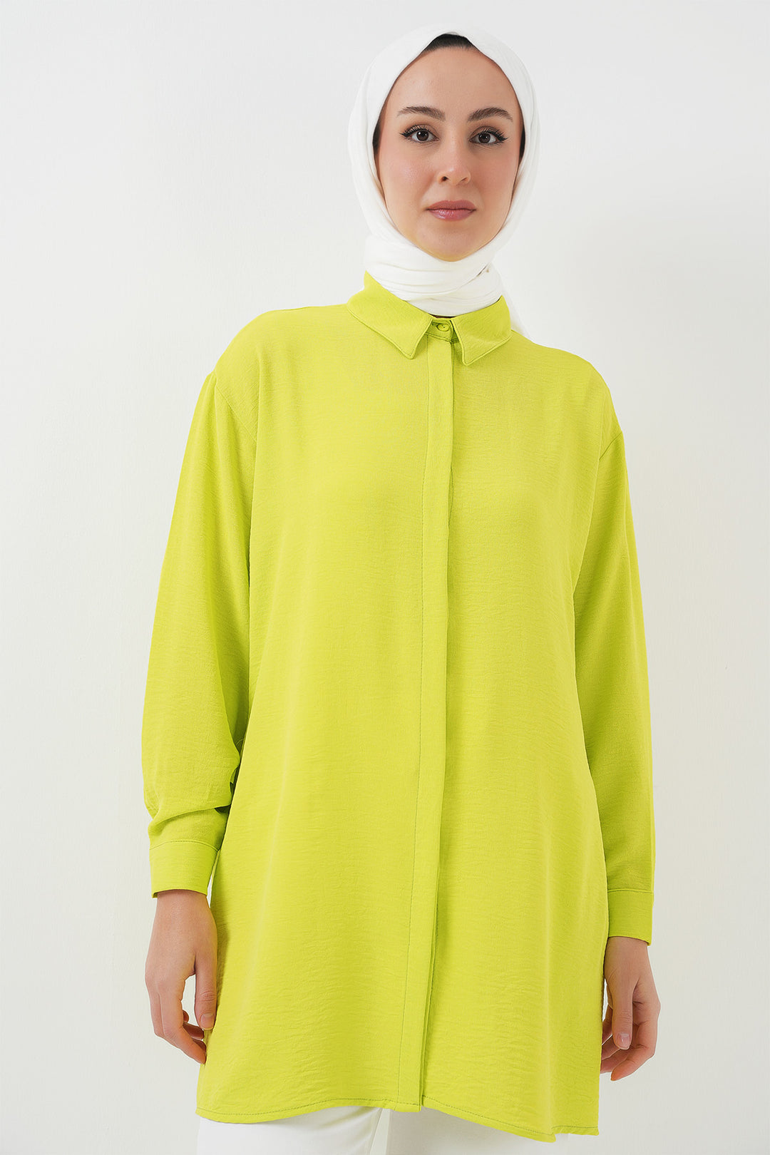 BGD Women Woman Long Shirt Tunic 5945 - Dark Green - Norwich