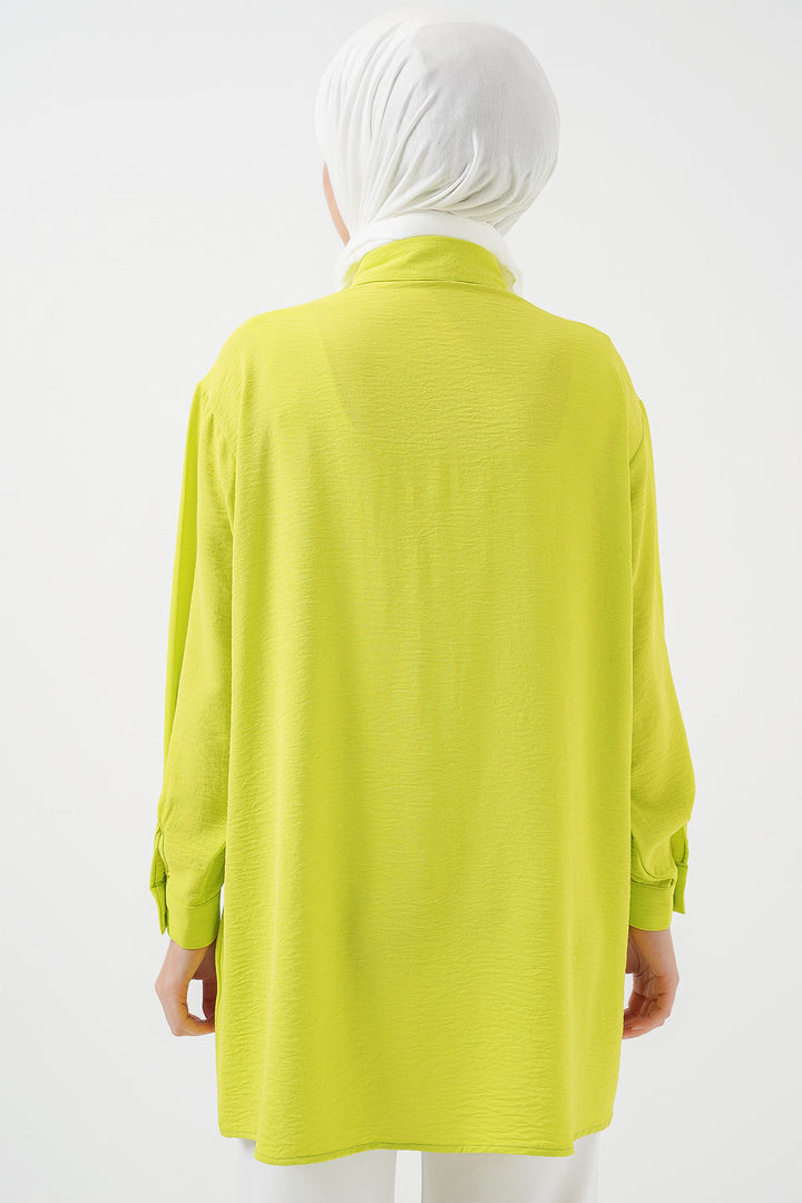 BGD Women Woman Long Shirt Tunic 5945 - Dark Green - Norwich