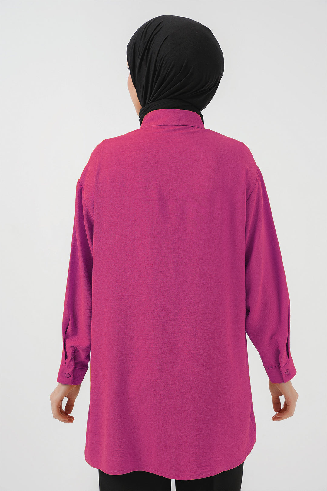 BGD Women Woman Long Shirt Tunic 5945 - Fuchsia - Franconville