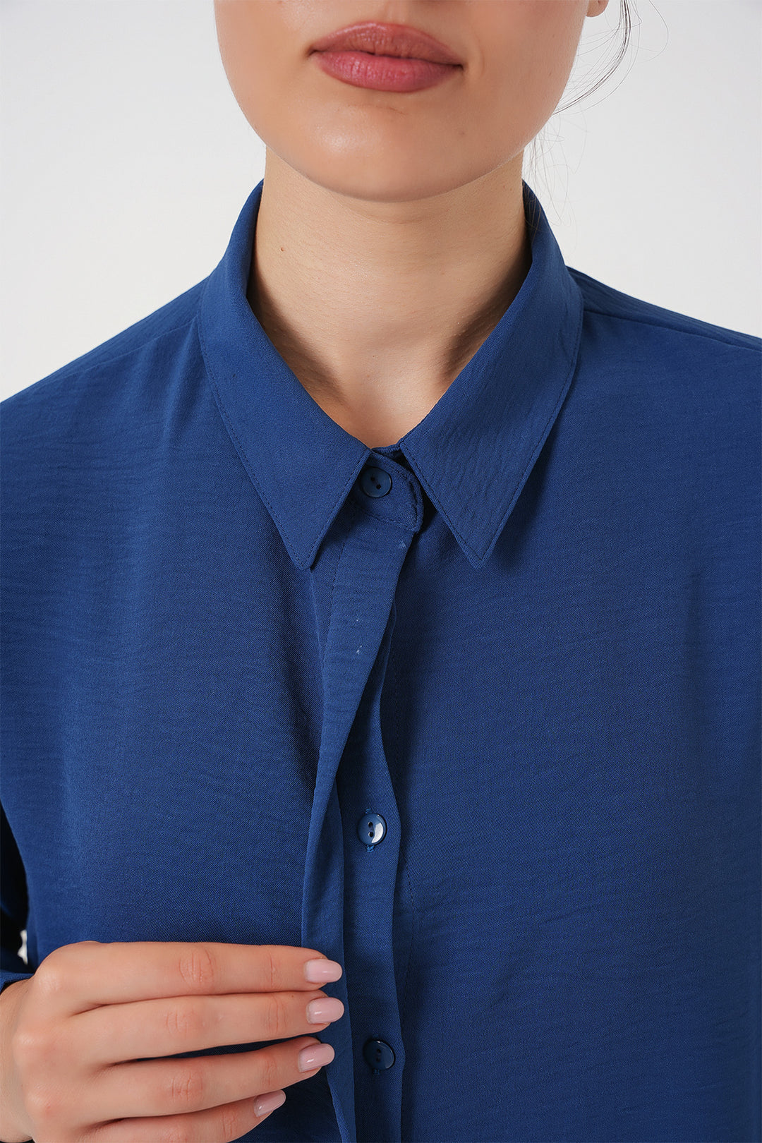 BGD Women Woman Long Shirt Tunic 5945 - Indigo - Vincennes