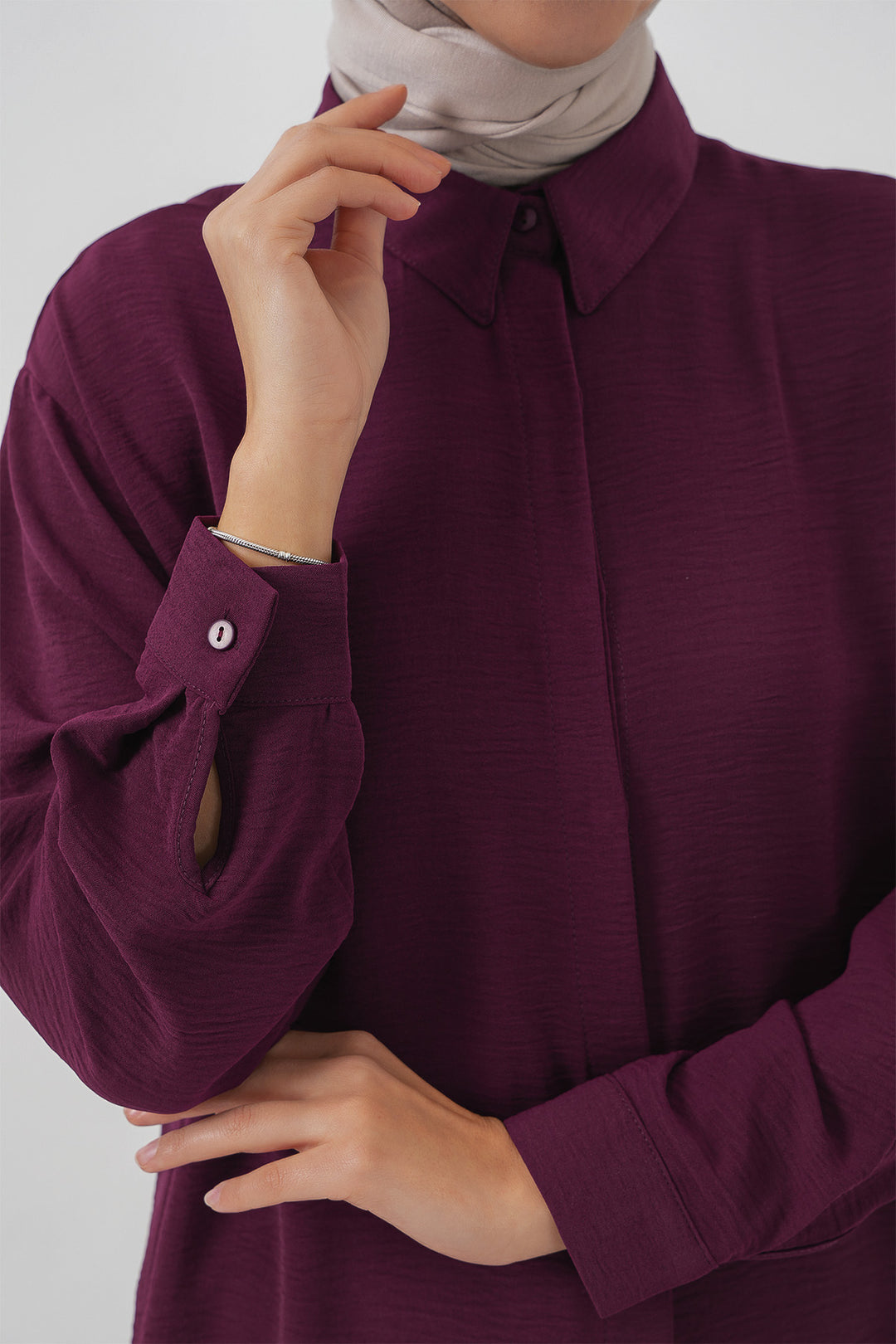 BGD Women Woman Long Shirt Tunic 5945 - Purple - Waterloo