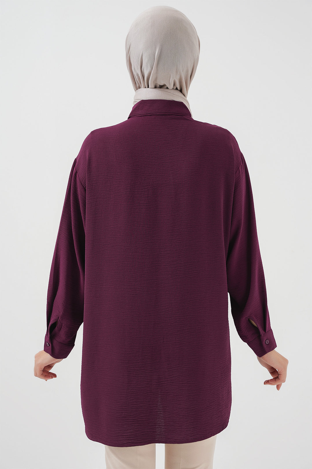 BGD Women Woman Long Shirt Tunic 5945 - Purple - Waterloo