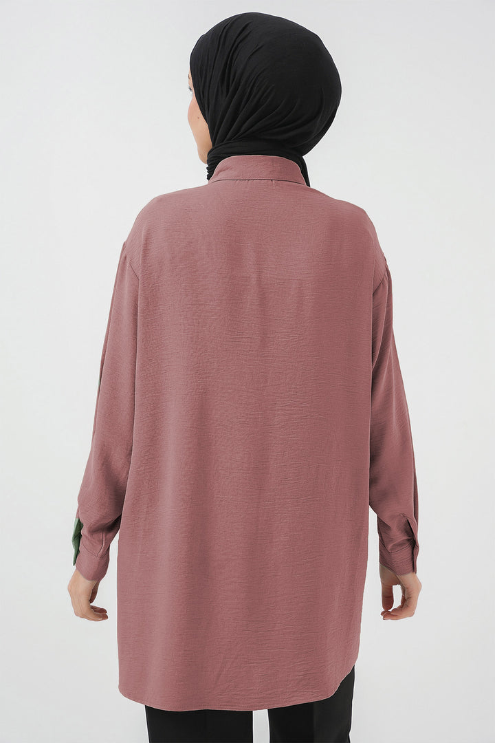BGD Women Woman Long Shirt Tunic 5945 - Powder - Altamira