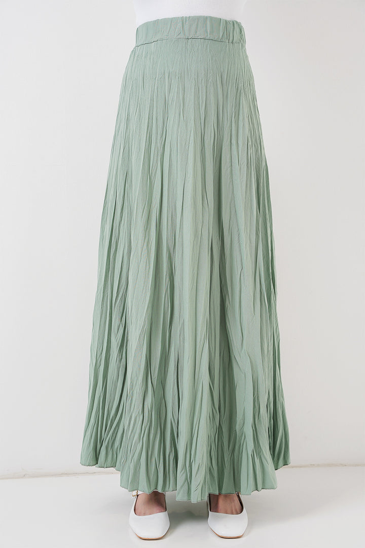 BGD Women Woman Long Wrinkled Skirt 8042 - Çağla - Palenque