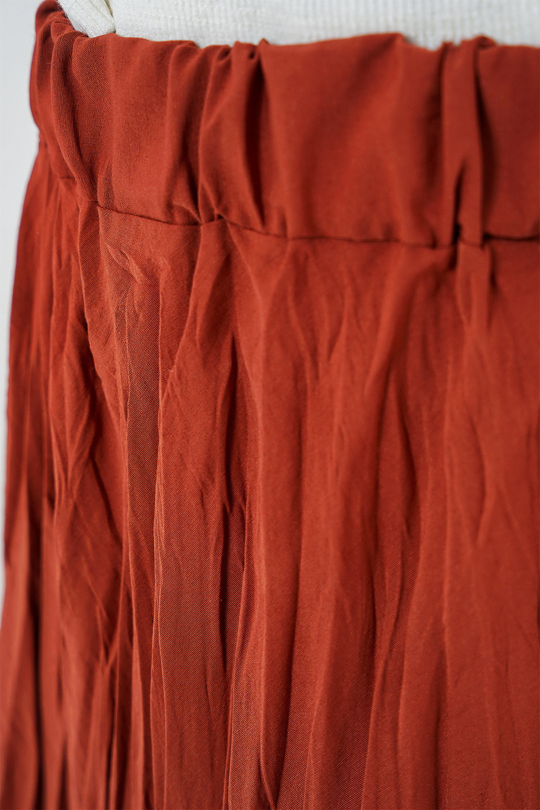 BGD Women Woman Long Wrinkled Skirt 8042 - Terracotta - Widnes
