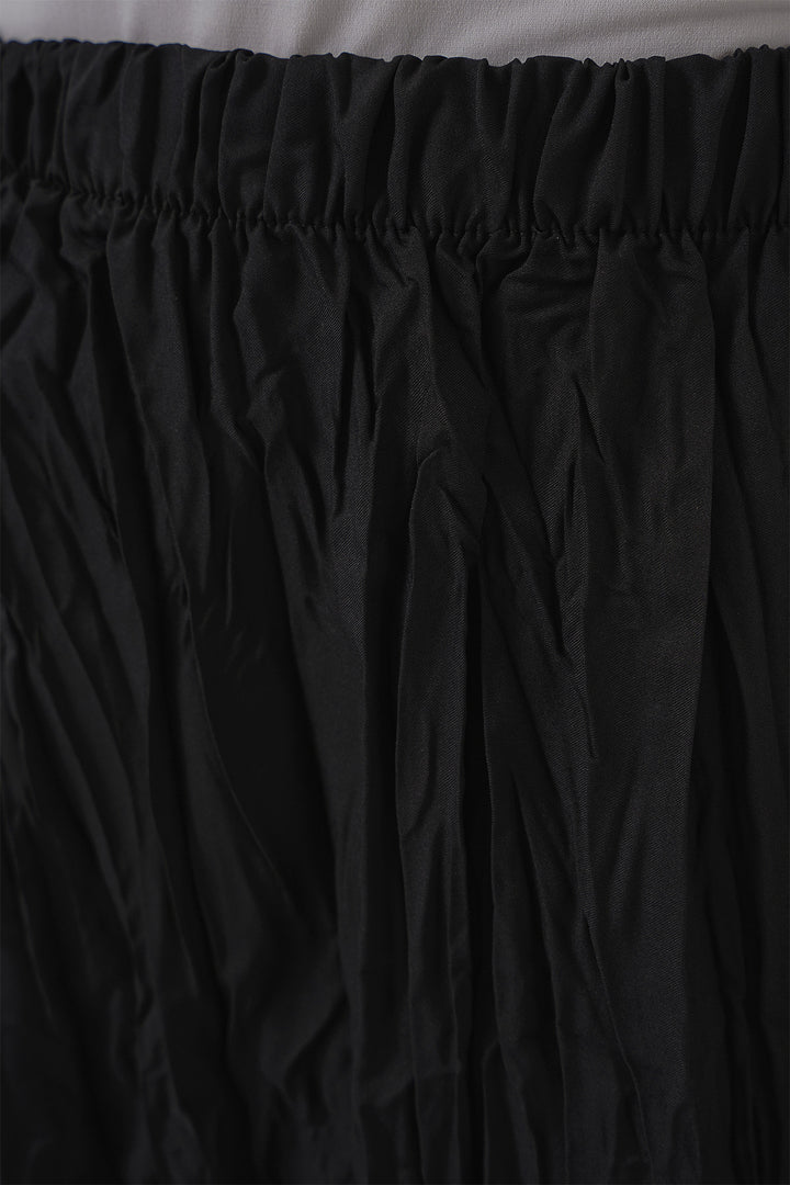 BGD Women Woman Long Wrinkled Skirt 8042 - Black - Năvodari