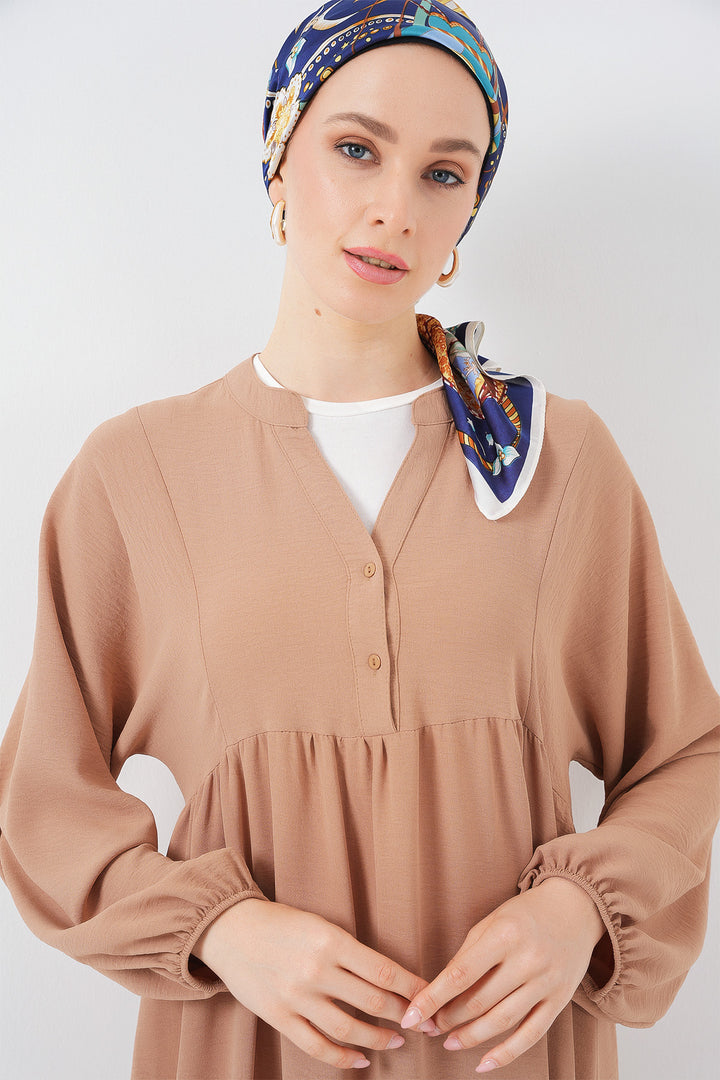 BGD Women Woman Long Hijab Dress 2525 - Biscuit - Boulder