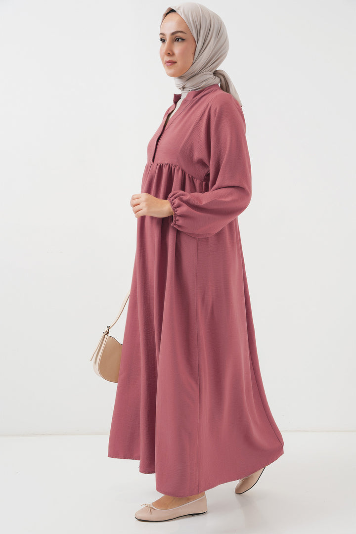 BGD Women Woman Long Hijab Dress 2525 - Rose Pink - Mount Pleasant