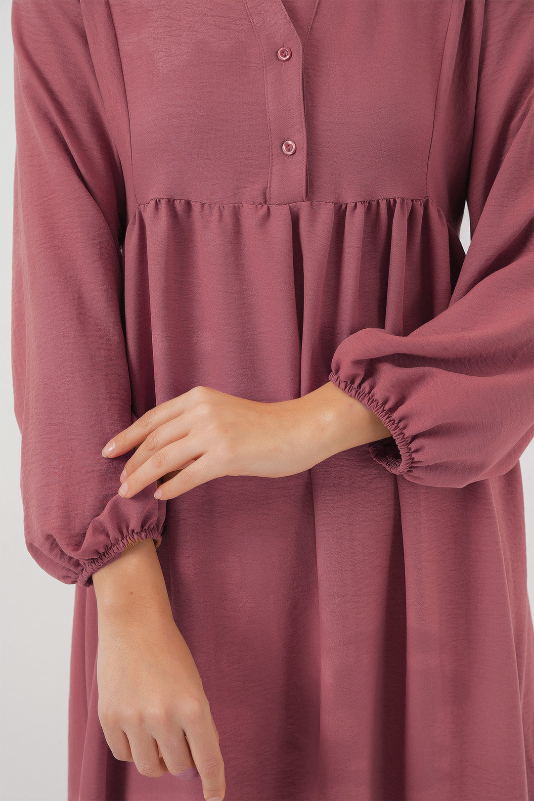BGD Women Woman Long Hijab Dress 2525 - Rose Pink - Mount Pleasant