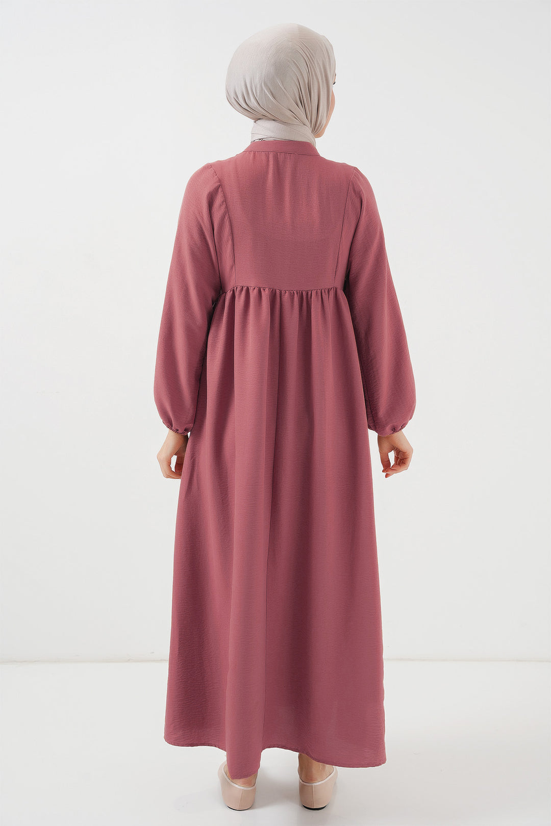 BGD Women Woman Long Hijab Dress 2525 - Rose Pink - Mount Pleasant