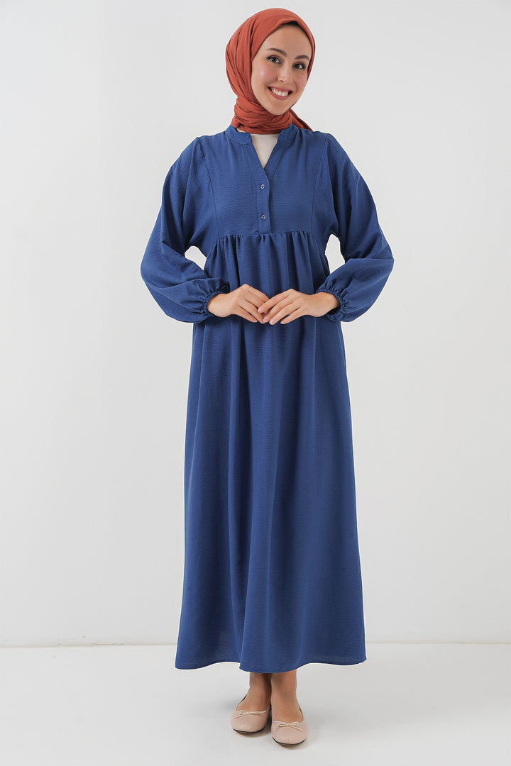 BGD Women Woman Long Hijab Dress 2525 - Indigo - Hagerstown