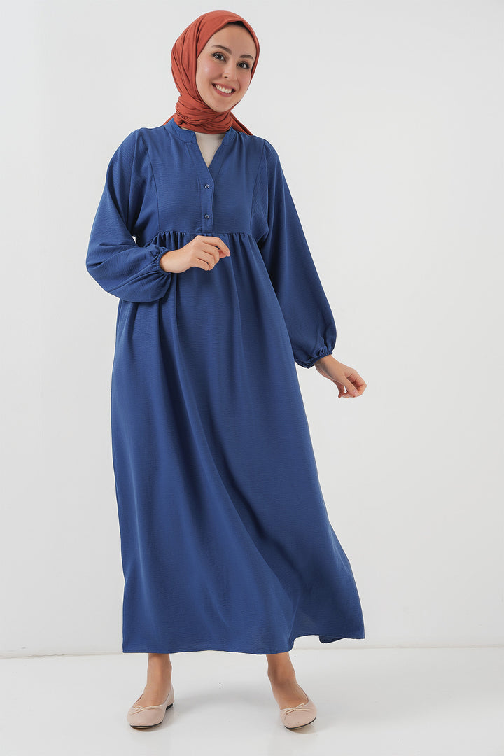 BGD Women Woman Long Hijab Dress 2525 - Indigo - Hagerstown