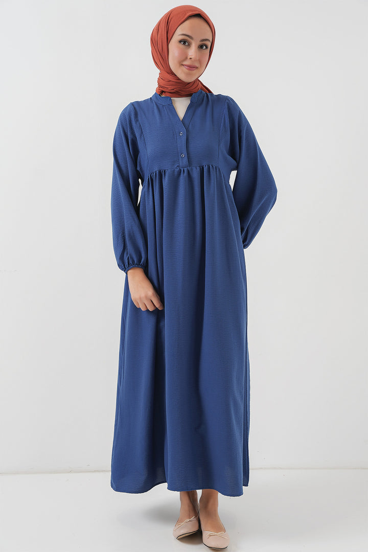 BGD Women Woman Long Hijab Dress 2525 - Indigo - Hagerstown
