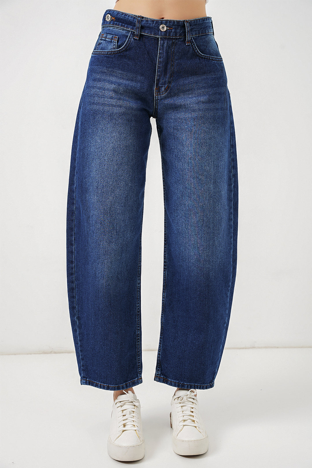 BGD Women Kadın Yüksek Bel Kot Pantolon 30081 - Lacivert - Centreville